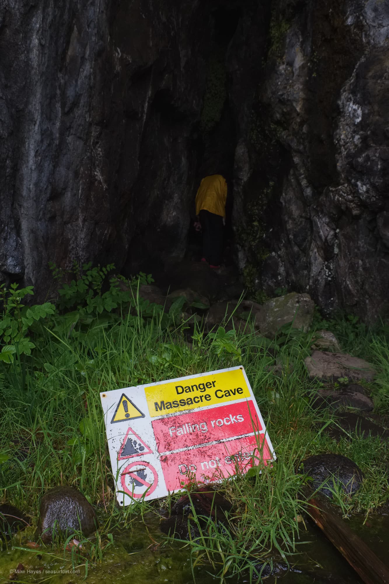 the Massacre Cave entrance, Isle of Eigg