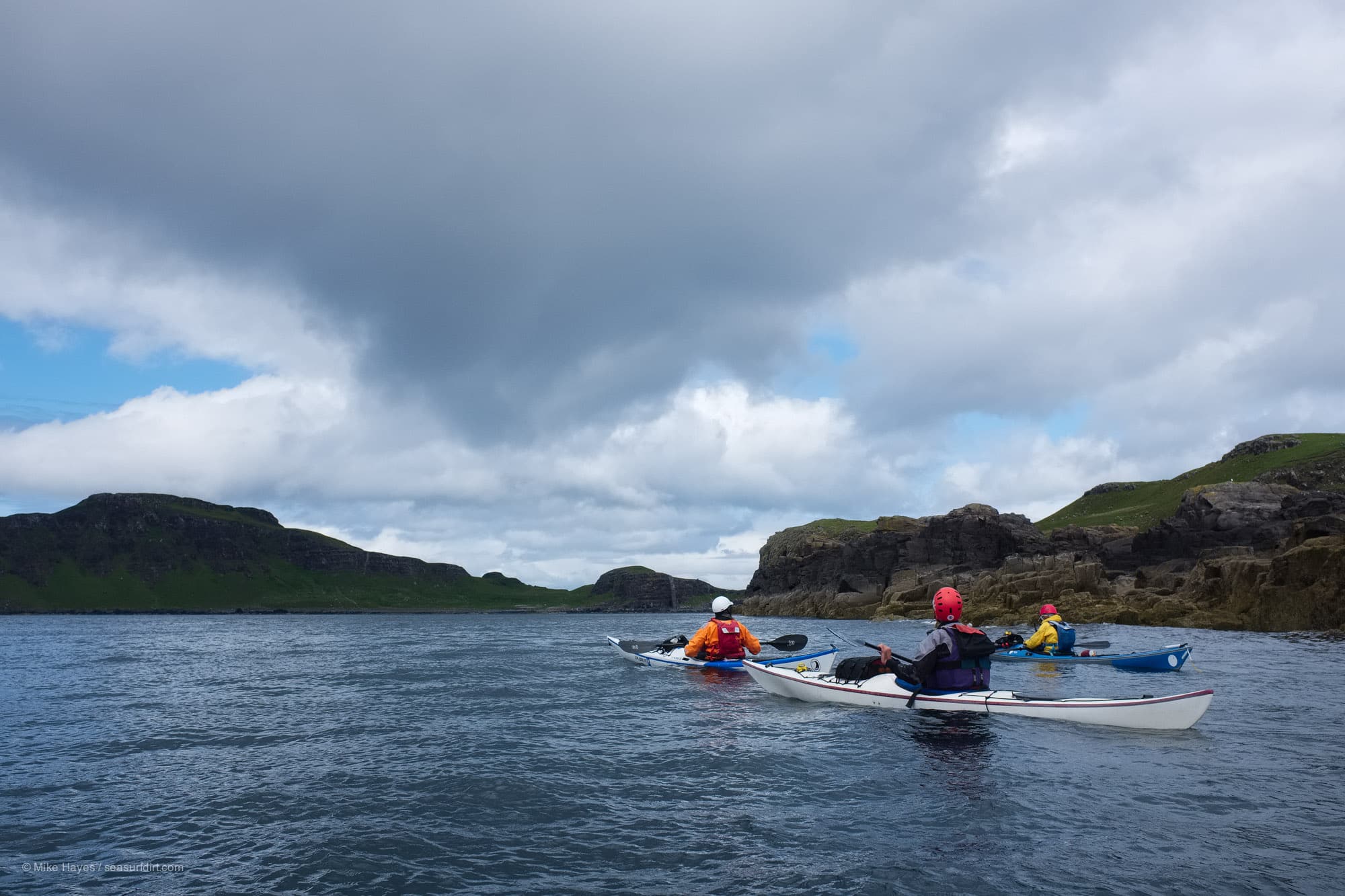 Sea kayaking around the Isle of Muck