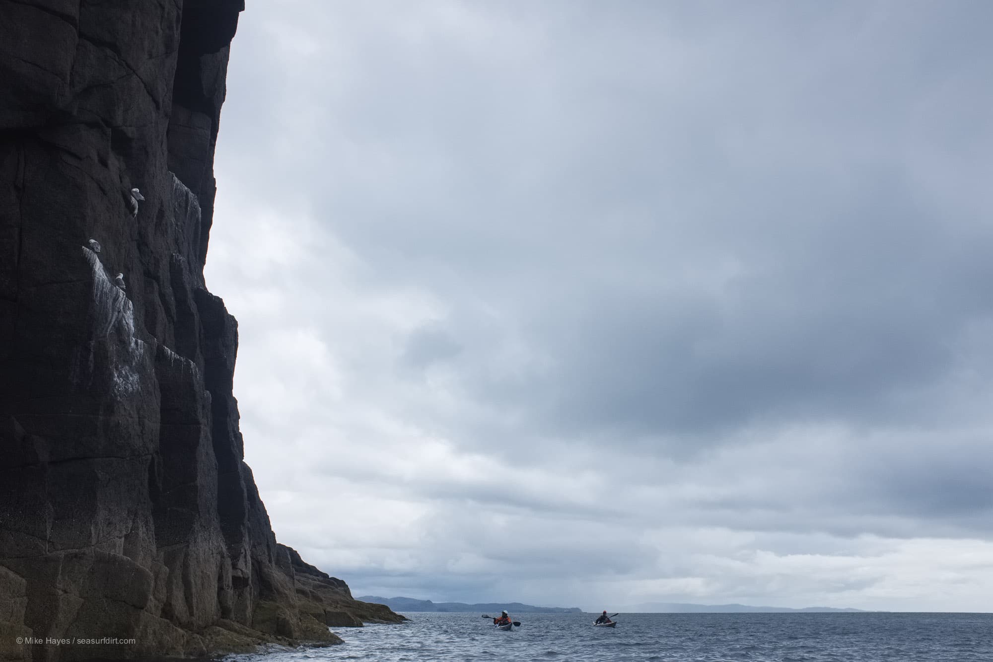 Sea kayaking around the Isle of Muck