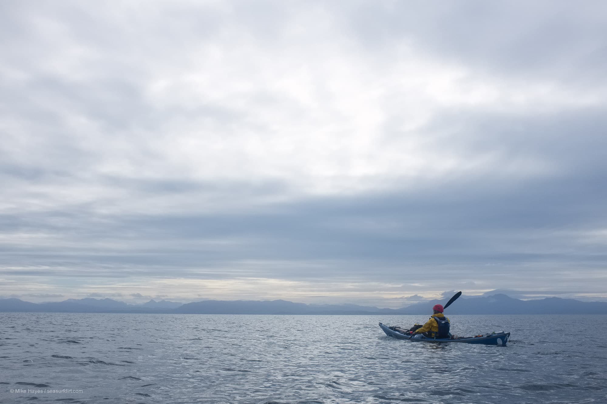 Sea kayaking from the Isle of Eigg to the mainland at Arisaig